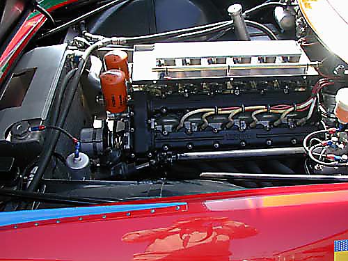 Ferrari 365 GTB4/C Comp Daytona engine side view