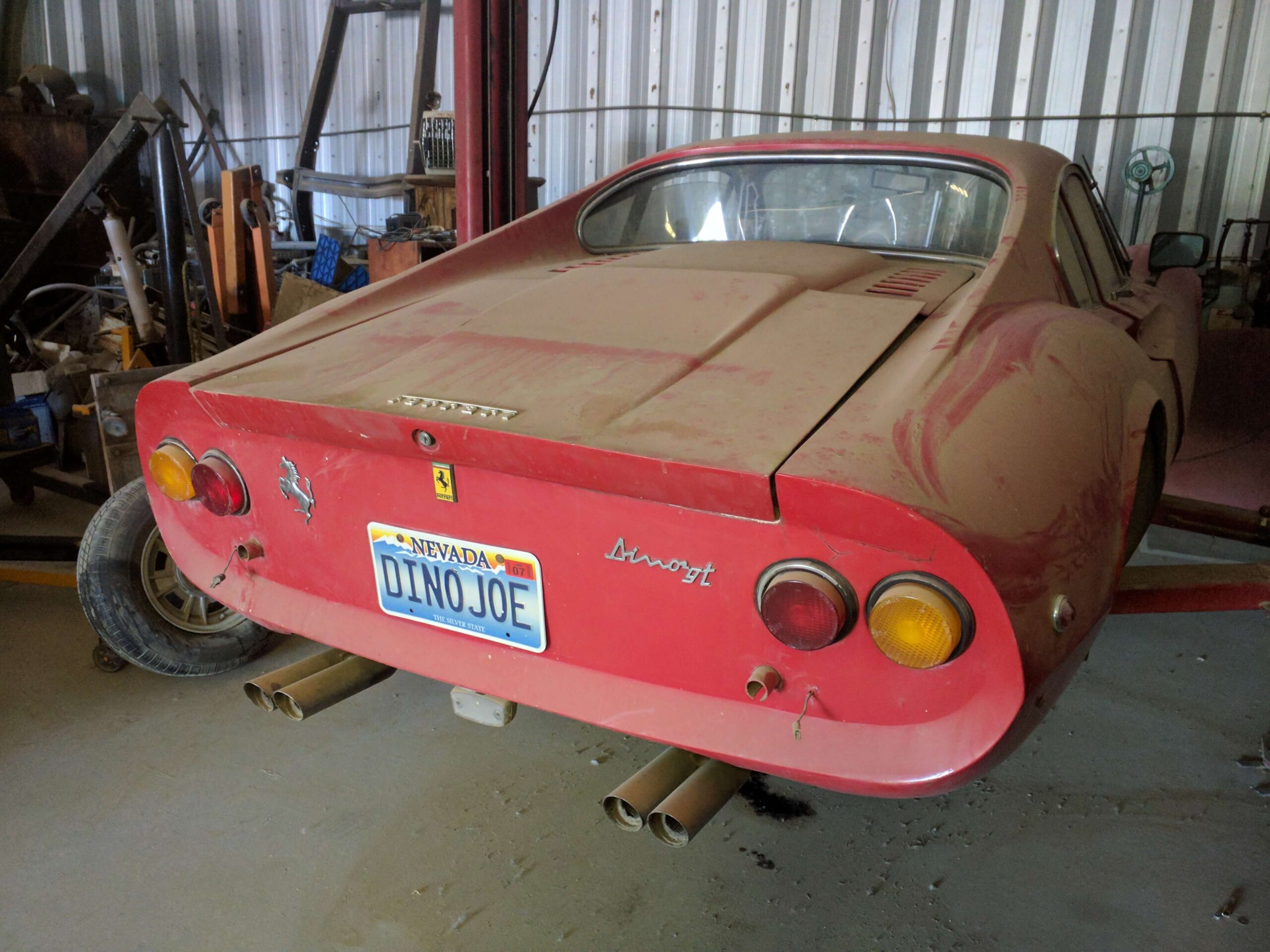 barn find ferrari dino